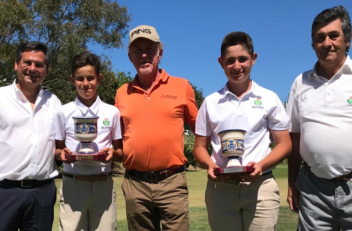 Víctor Leiva y Alberto Baños, Campeones de Andalucía de Dobles en la Escuela de Golf de Miguel Ángel Jiménez