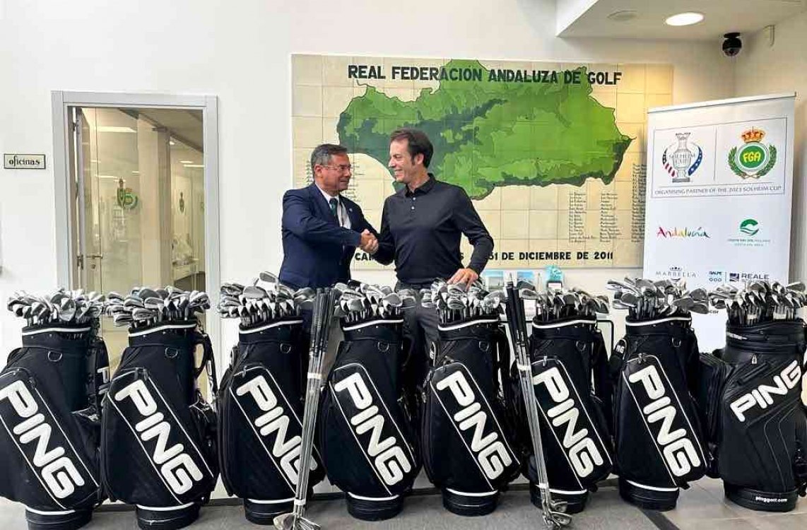 PING España entrega más de un centenar de palos a la Real Federación Andaluza de Golf para la promoción de nuestro deporte