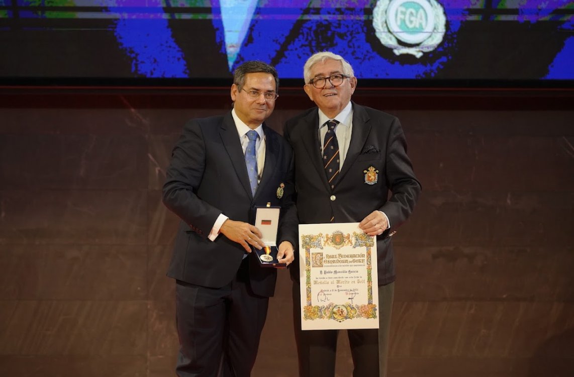 Pablo Mansilla, Medalla de Oro al Mérito en Golf de la Real Federación Española de Golf