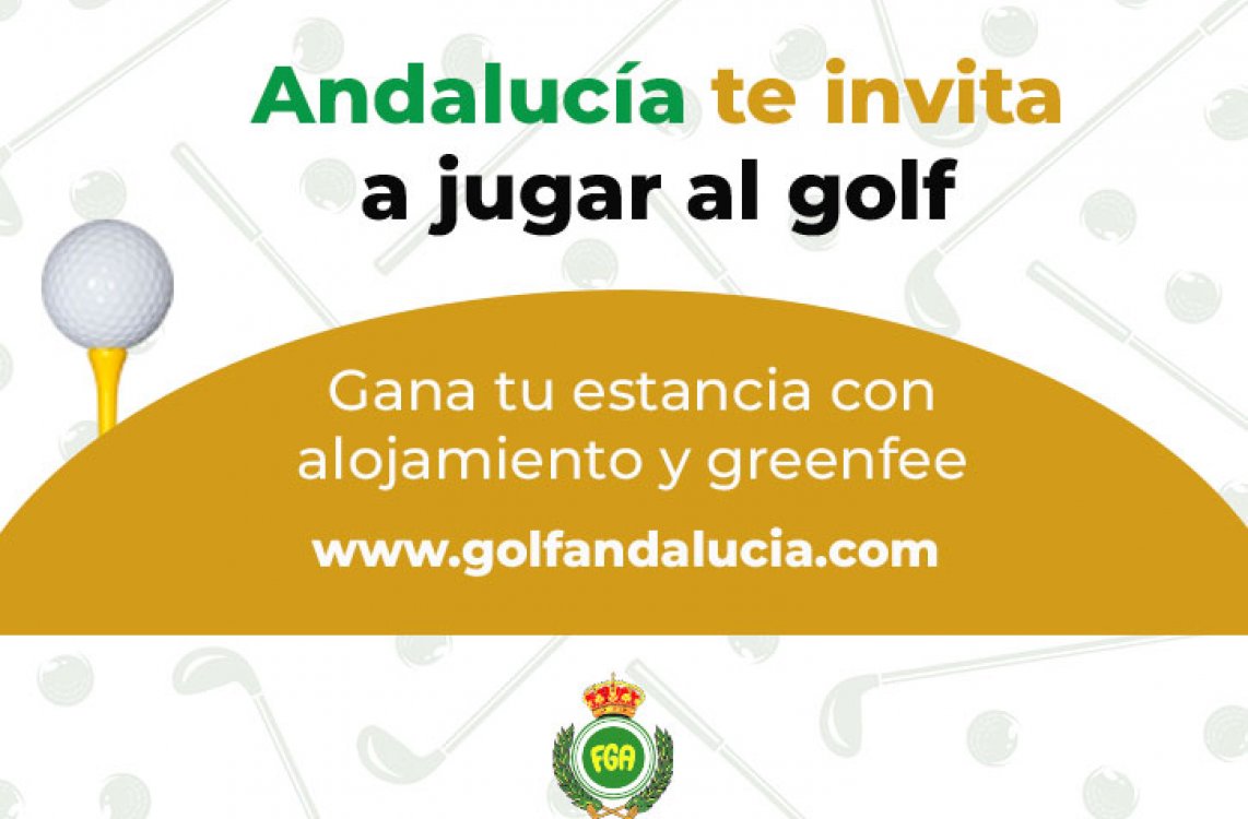 Pedro Ángel García Vergara y Jesús Pérez Morón, ganadores del sorteo de “Andalucía te invita a jugar al golf”